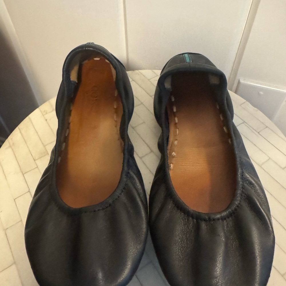 Tieks Midnight Leather Ballet Flats